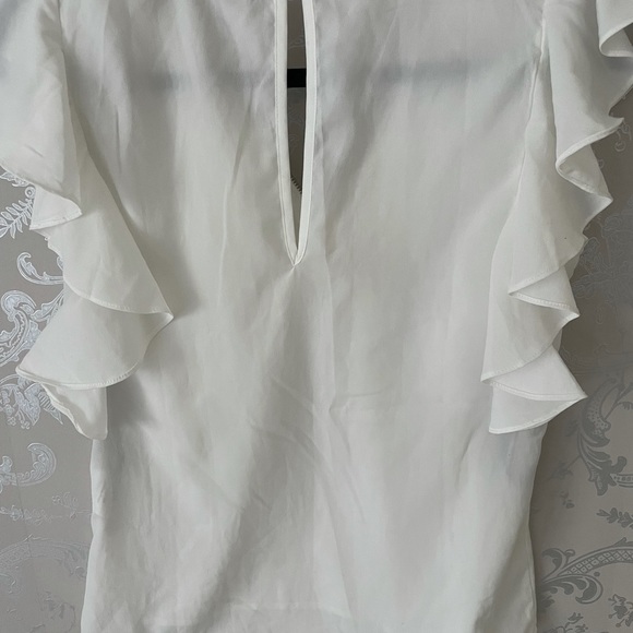 Morgan white blouse with gold zipper - Picture 2 of 2